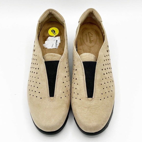 Clarks Artisan Daelyn Summit Loafer Perforated Nubuck Slip On Shoe - Picture 3 of 10